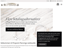 Tablet Screenshot of pinpoint-smykker.no